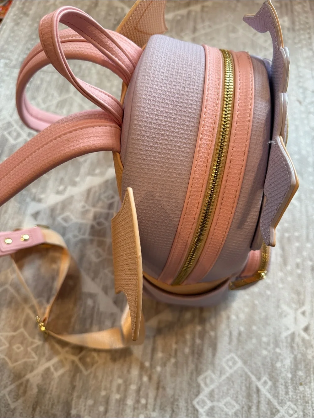 Disney parks x Loungefly Kids Figment Mini Backpack in Lavender and Pink